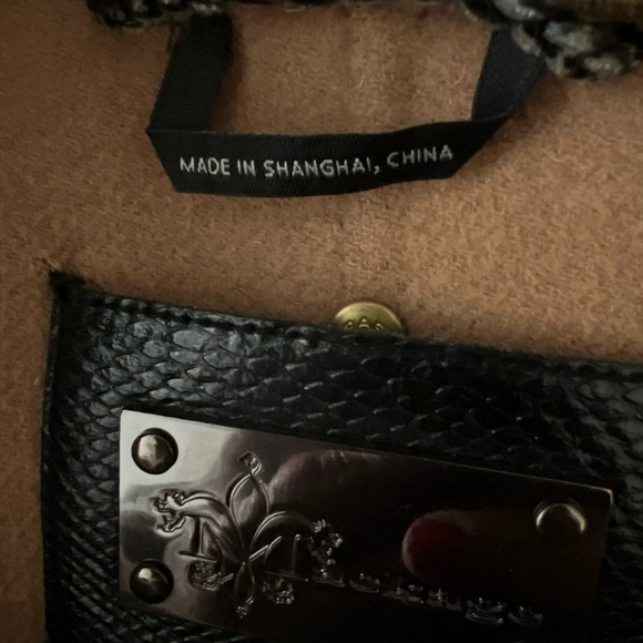 Mackage XS Camel Wool Coat • Leather Trim • Archive Luxury - Picture 9 of 14